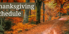 Thanksgiving Schedule