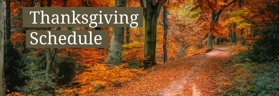 Thanksgiving Service Schedule
