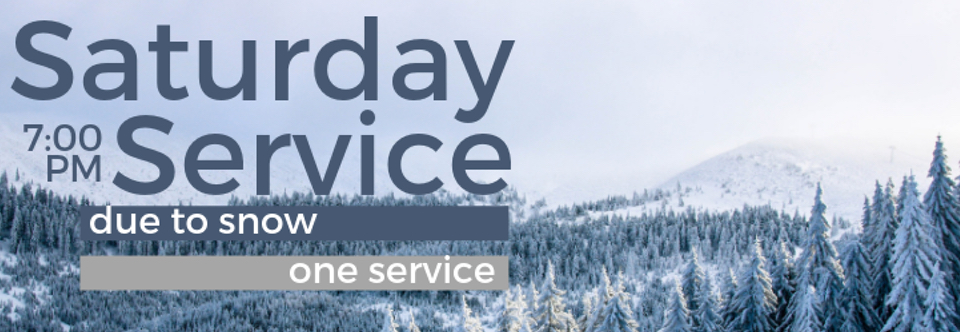 CHURCH SERVICE THIS SATURDAY